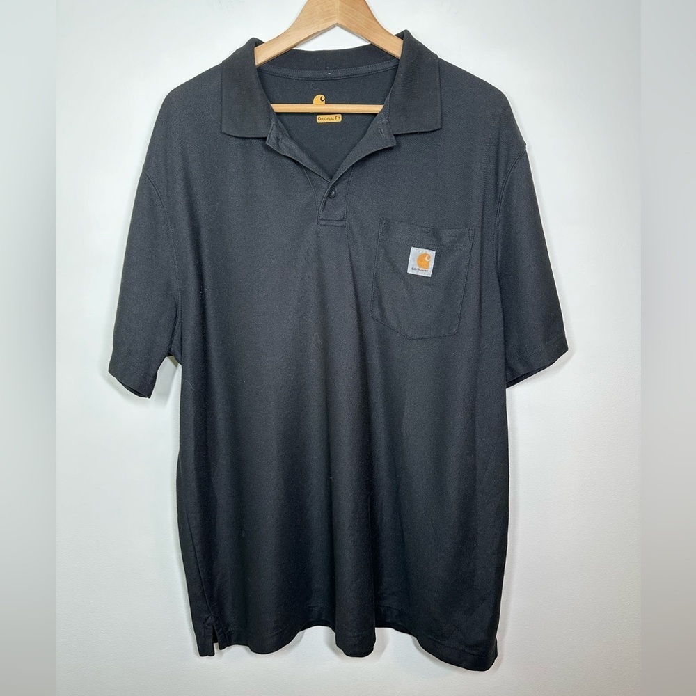 Men’s‎ Carhartt Black Original Fit Polo Size XL